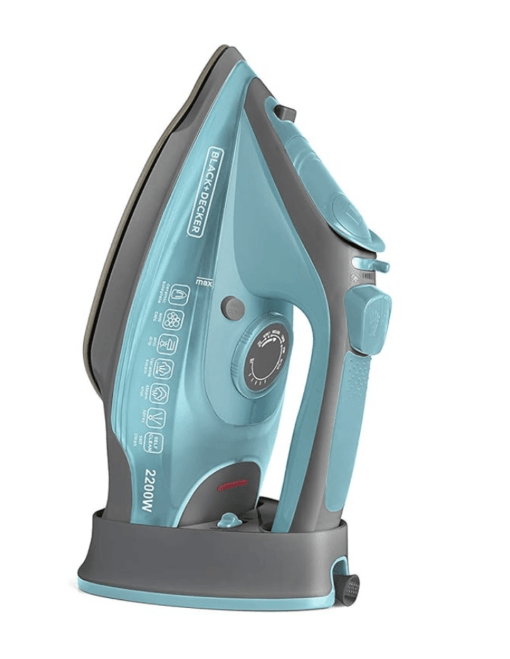 Black + Decker Bxir2201In 2200-Watts Cordless Steam Iron Press With Auto Shut Off&Non-Stick Ceramic Sole Plate Coating|Anti-Drip Feature With 350 Ml Water Tank|2 Year Warranty (Green)